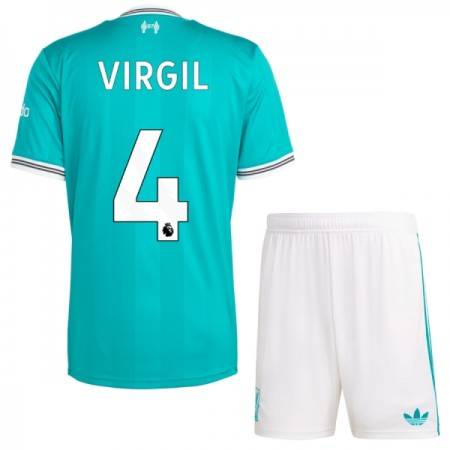 Liverpool Virgil 4 Fodboldtrøjer Børn Tredje 2025-26 Kort ærmer
